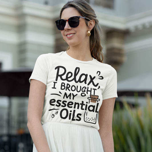 T Shirt with essential oils Bottle
