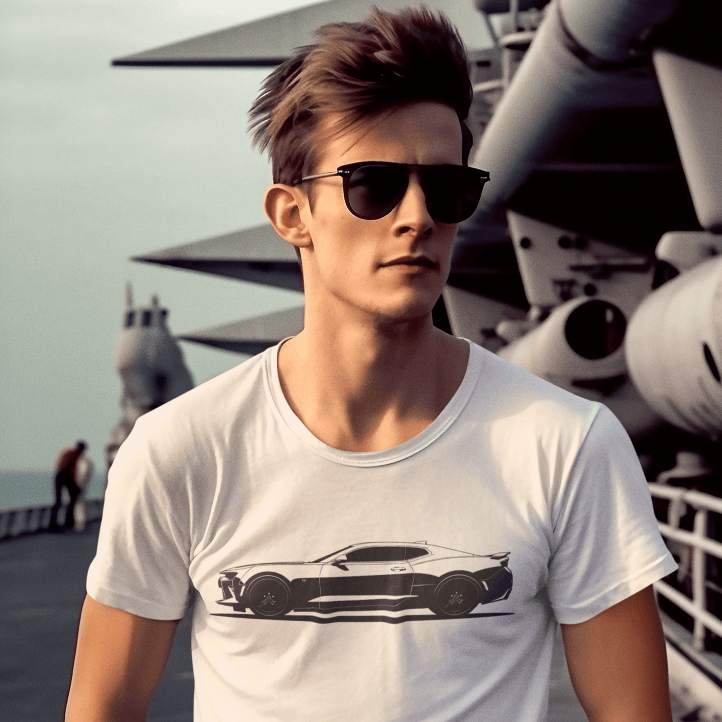 White Camaro T shirt