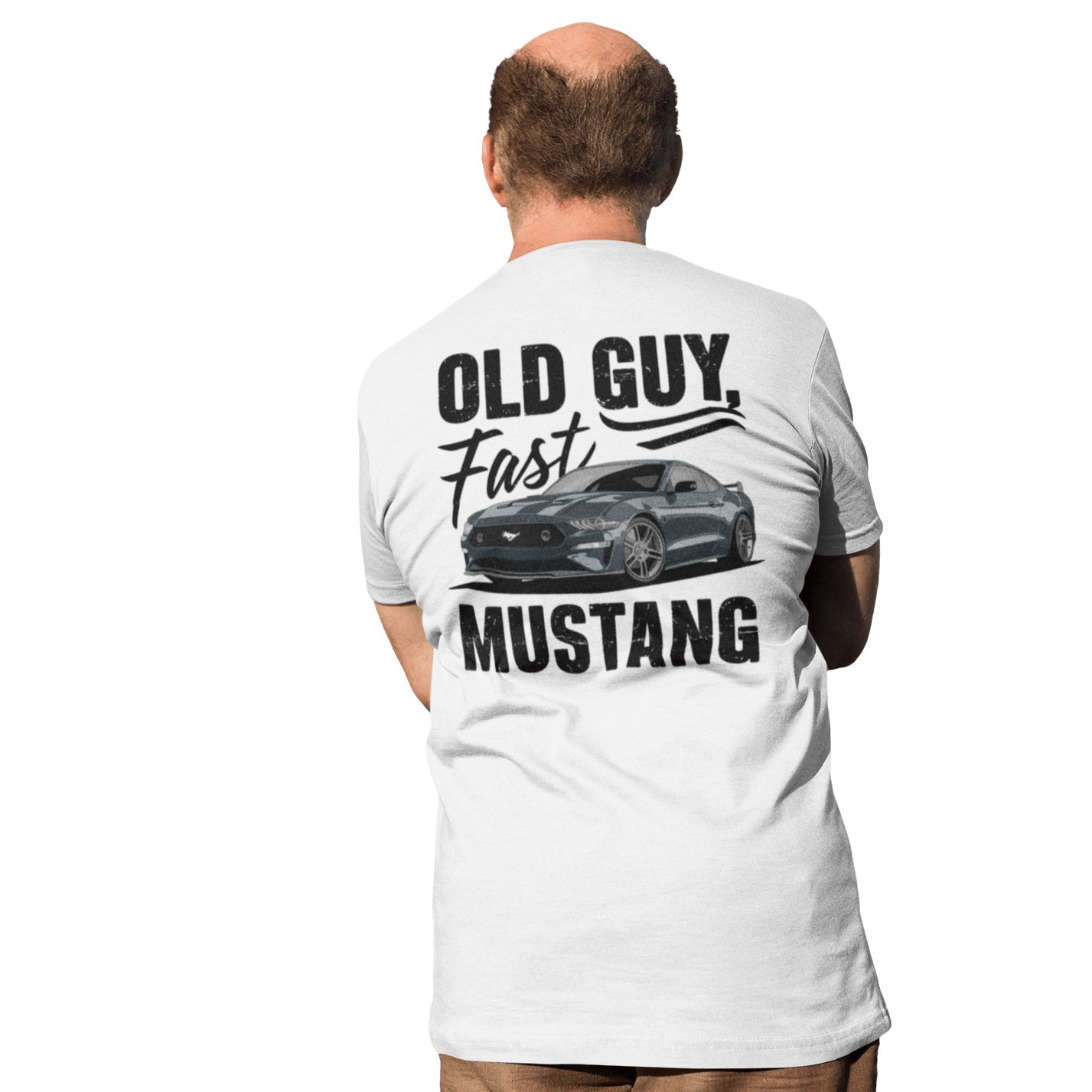 Old Guy Fast mustang T shirt - Relax mode Apparel LLC