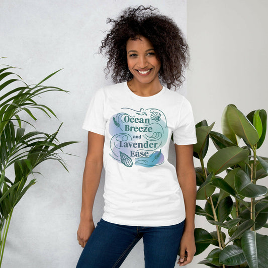 Ocean Breez and Lavender ease Unisex t-shirt